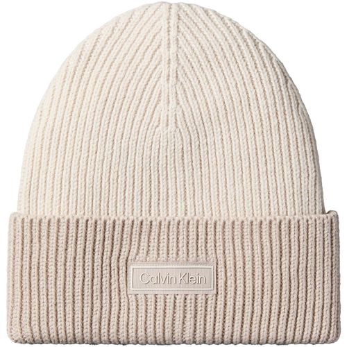 Bonnet Patch Wool Chunky Rib Beanie - Calvin Klein Jeans - Modalova