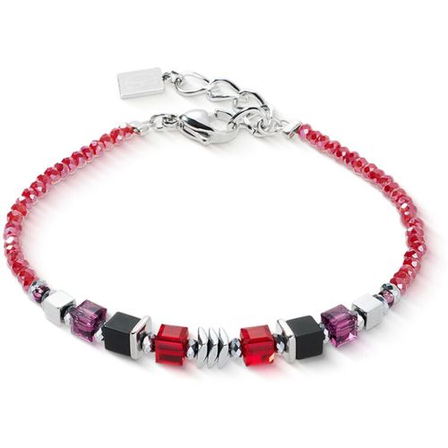 Bracelets Bracelet Wave Cube Flow argenté/rouge - Coeur De Lion - Modalova