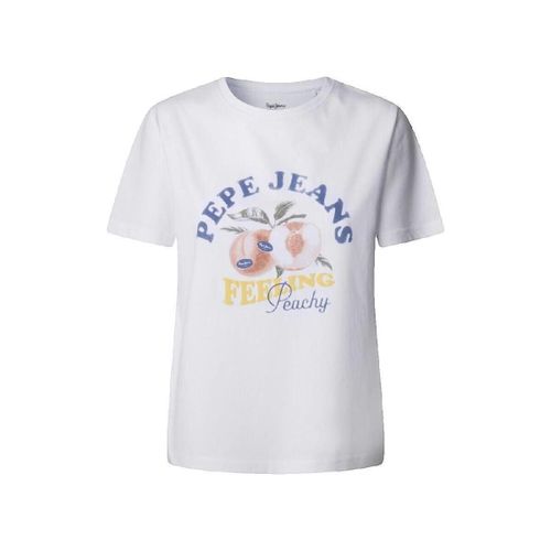 T-shirt T-shirt Venusa blanc manches courtes col rond - Pepe jeans - Modalova