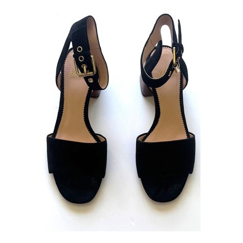 Sandales à talon Sandales J. Crew daim noir - J Crew - Modalova