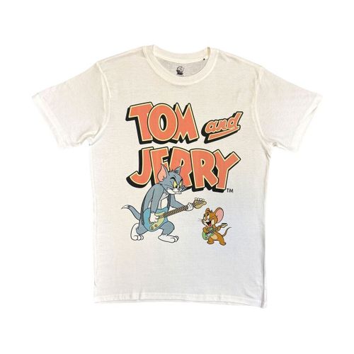 T-shirt Playing Guitar - Dessins Animés - Modalova