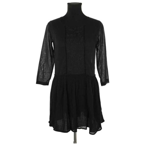 Robe courte Robe en coton noire - Sézane - Modalova