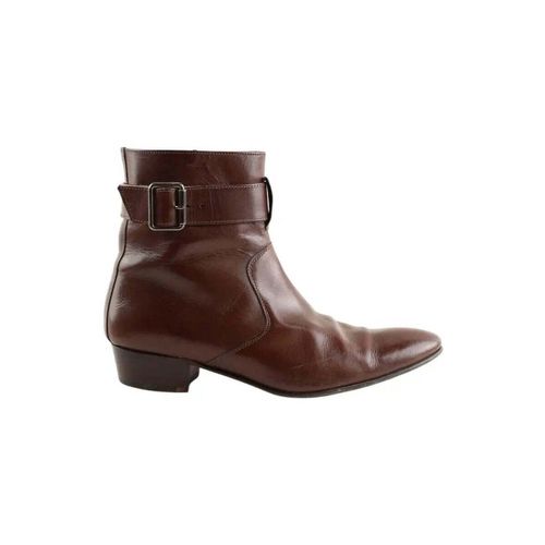 Boots Boots en cuir marron - Philippe Zorzetto - Modalova