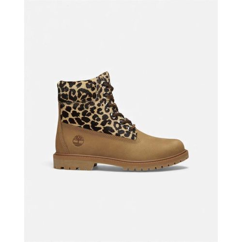 Bottines 6" Premium Boot Leopard Print Beige Nubuck (Women's) - Timberland - Modalova
