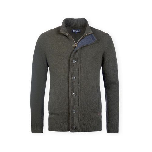 Gilet Essential Elbow-Patch Cardigan - Seaweed - Barbour - Modalova