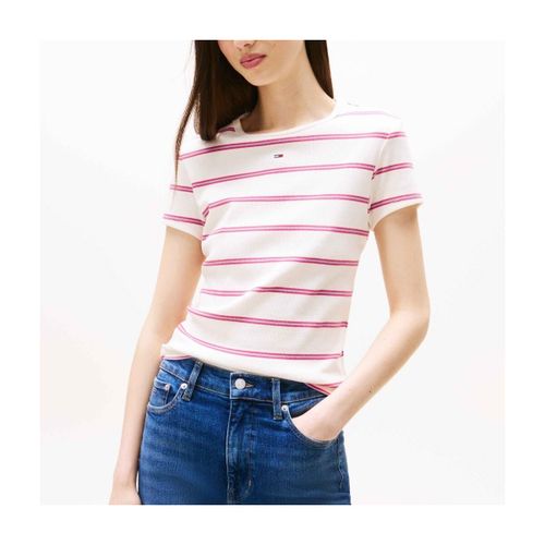 T-shirt Tjw Slim Essential Rib S - Tommy Jeans - Modalova