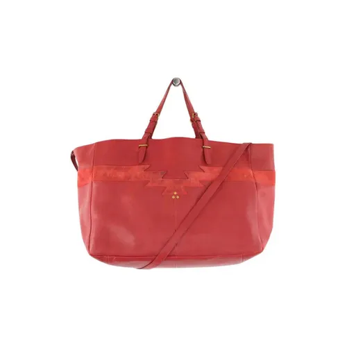 Sac à main Cabas Maurice en cuir rouge - Jerome Dreyfuss - Modalova