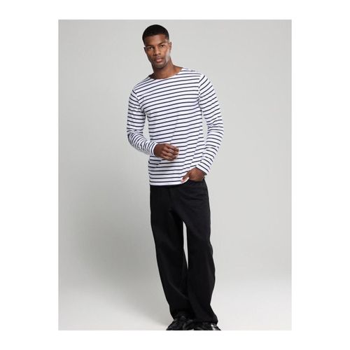 Sweatshirts Pull Rayures Blanche Bleu Foncé - Armor Lux - Modalova