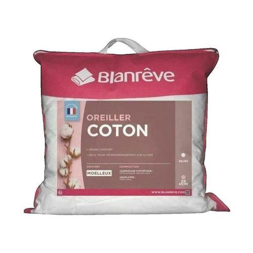 Oreillers / Traversins Oreiller en coton 60 x 60 cm blanc - blanrêve - Modalova