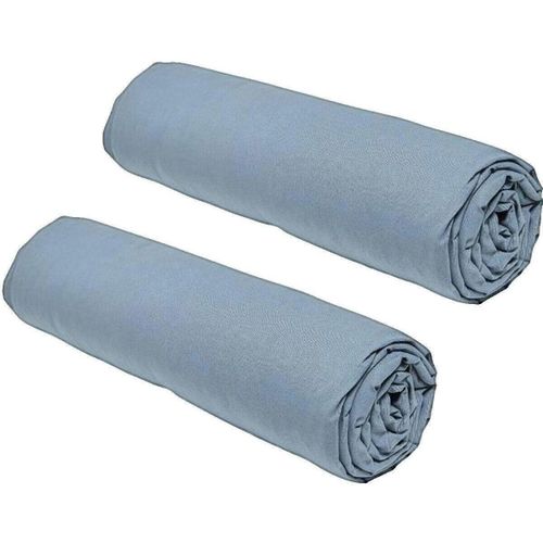 Draps Drap housse Essential lot de 2 couleur denim - Today - Modalova