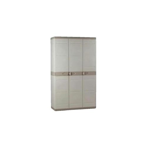 Armoires Armoire Titanium Beige 3 portes cadenassables - plastiken - Modalova