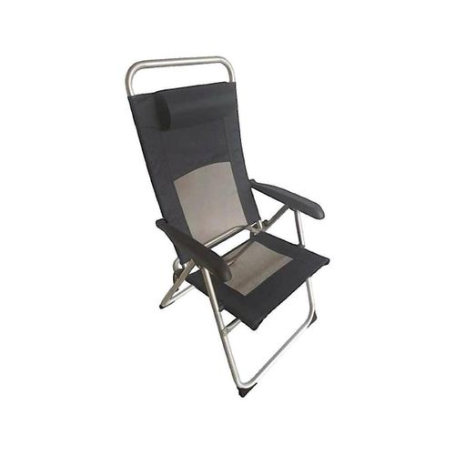 Salons de jardin Chaise pliante dossier réclinable gris - Aktive - Modalova
