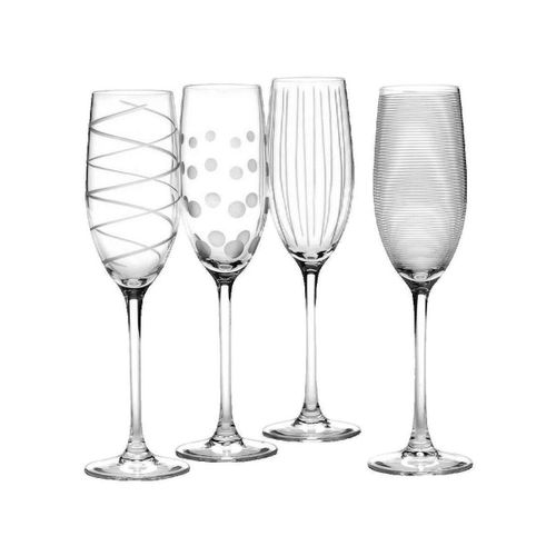 Décorations festives Flûtes à champagne Cheers en verre cristal transparent - Mikasa - Modalova