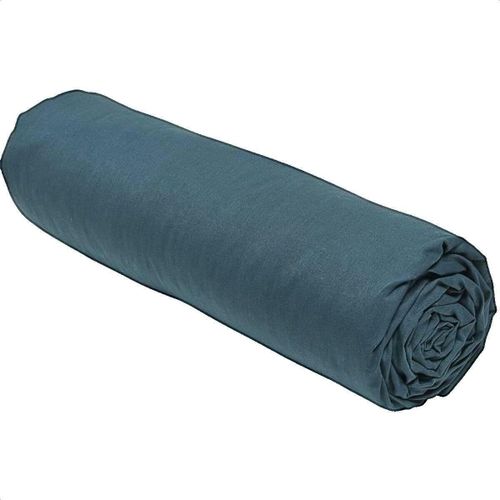 Draps housse Drap housse ORGANIC bleu paon grand bonnet 180x200 cm - Today - Modalova