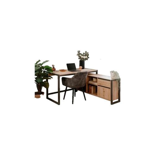 Bureaux Bureau Prague Modulable Décor Chêne L139 cm - Calicosy - Modalova