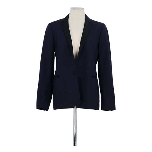 Veste Blazer en laine bleu marine - Chloe Stora - Modalova