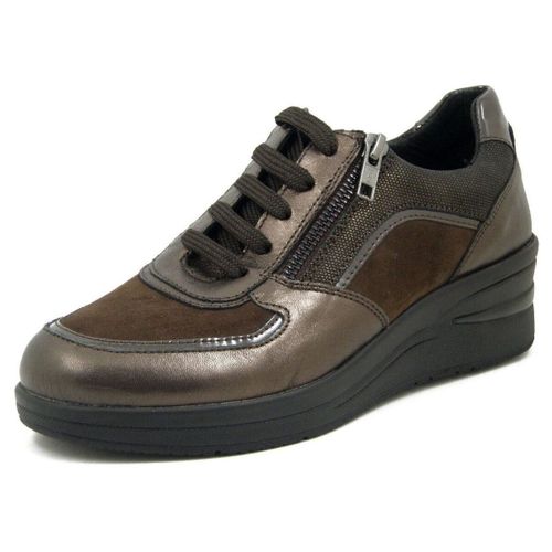 Chaussures Basket , Cuir et Daim, Lacets et Zip - REGINA - Osvaldo Pericoli - Modalova