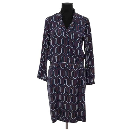 Robe courte Robe en soie bleue marine - Maison Père - Modalova