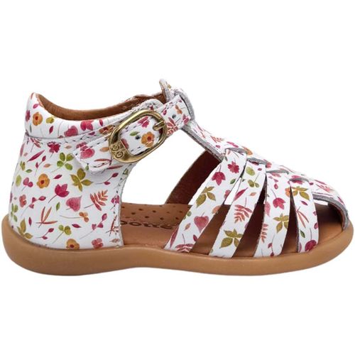 Sandales plates Sandales Gaufrette Cuir Imprimé Blanc - Babybotte - Modalova