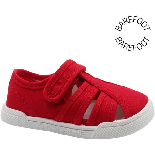 Sandales plates Baskets en toile Barefoot Mango Rojo - Blanditos - Modalova