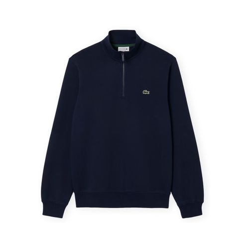 Sweatshirts High Neck Zipped Fleece Sweatshirt - Blue - Lacoste - Modalova