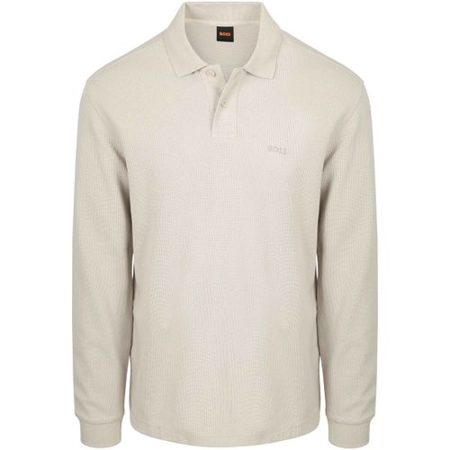 Polo Polo Petempestolong Manches Longues Écru - BOSS - Modalova
