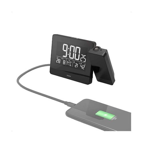 Horloges Réveil à projection Plus Charge Noir - Hama - Modalova