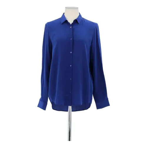 Chemise Blouse en soie bleue marine - The Kooples - Modalova