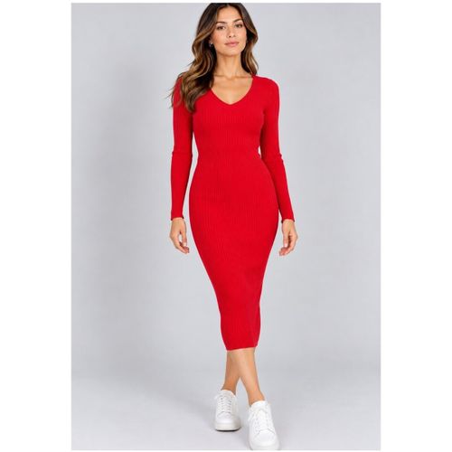 Robe Kebello Robe Col V F, Rouge - Kebello - Modalova
