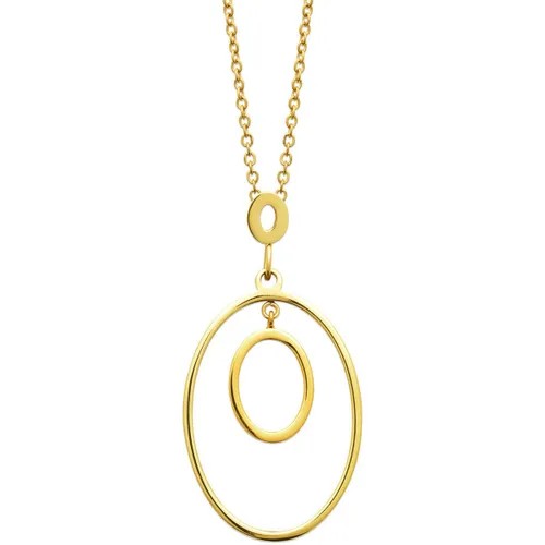 Collier Collier anneau acier doré - Brillaxis - Modalova