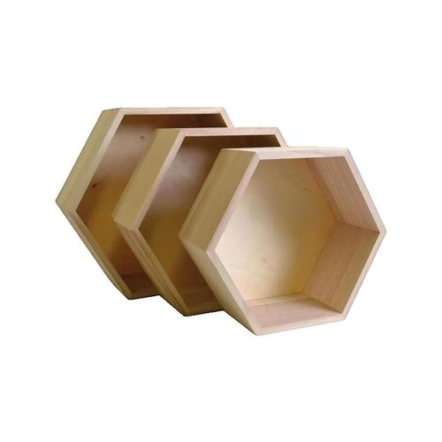 Etagères murales Étagères hexagonales en bois - Set de 3 pièces - artemio - Modalova