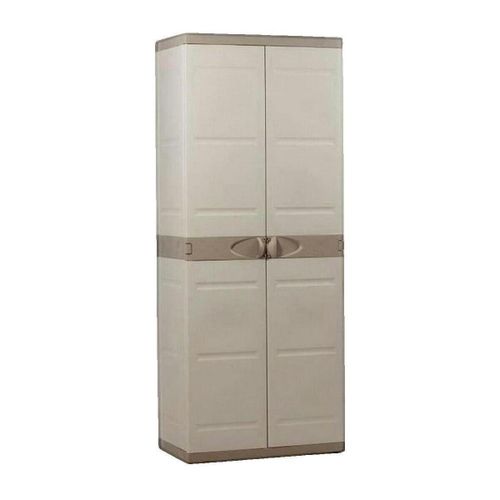 Armoires Armoire haute 4 étagères modulables Beige - plastiken - Modalova