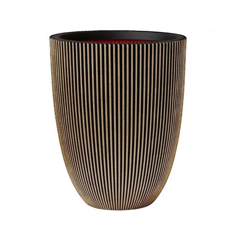 Vases, caches pots d'intérieur Vase Groove design moderne noir - Capi Europe - Modalova