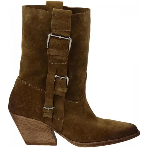Boots Elena Iachi VELOUR WASH BLUES - Elena Iachi - Modalova