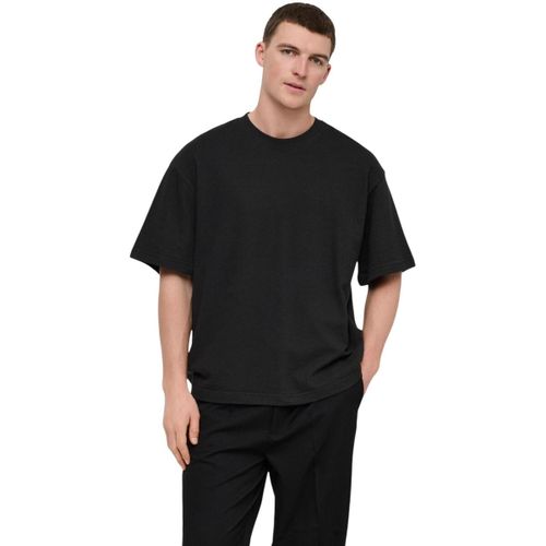 T-shirt Onslenny Ovz Ss Strct Tee Noos 22036392 - Only & Sons - Modalova