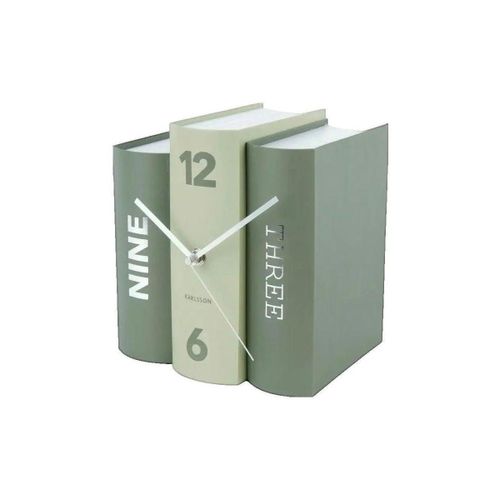 Horloges Horloge Trompe-l'œil livre verte - Karlsson - Modalova