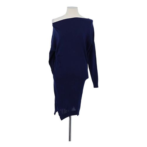 Robe courte Robe en soie bleue marine - Patrizia Pepe - Modalova