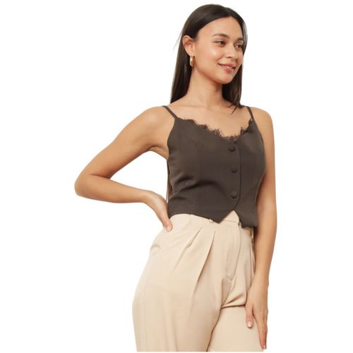 Blouses Tops, t-shirts - Marron - La Modeuse - Modalova