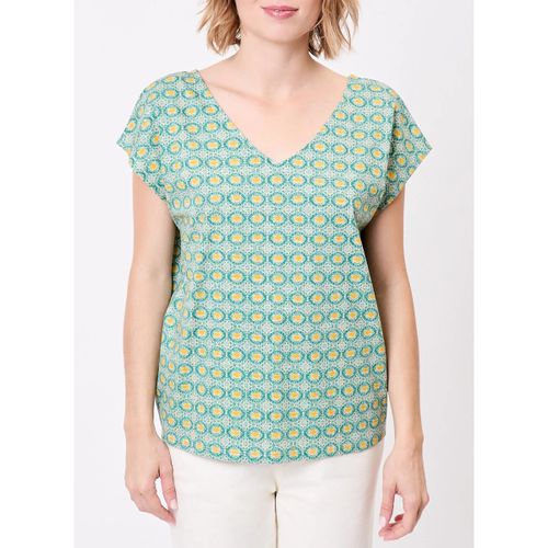 Blouses T-shirt imprimé coton bio col V BACACIANE - La Fiancee Du Mekong - Modalova