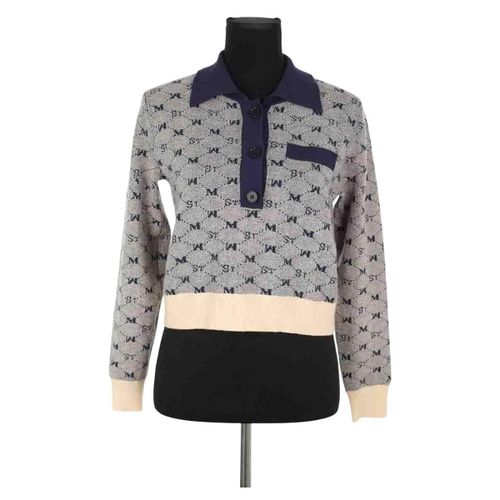 Polo Pull en laine bleu marine - Le Mont Saint Michel - Modalova