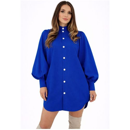 Robe courte Chemise Ample F, Bleu - Kebello - Modalova