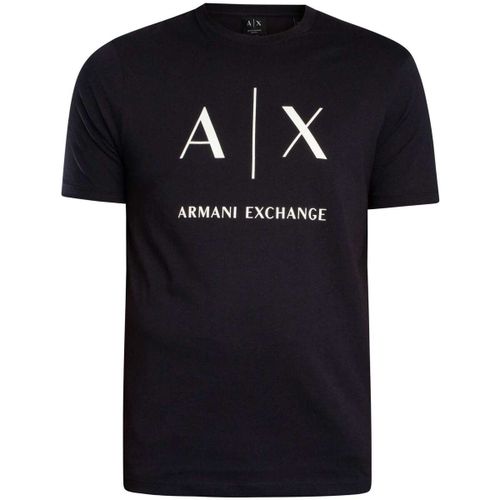 T-shirt T-shirt slim graphique à grand logo - Armani Exchange - Modalova