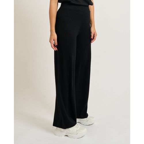 Pantalons large 7W000778 AF17576-MC266 BLACK/ALYSSU - Emporio Armani EA7 - Modalova