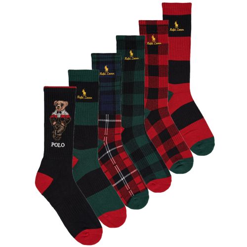 Chaussettes HOL BEAR CR-CREW SOCK-6 PACK - Polo Ralph Lauren - Modalova