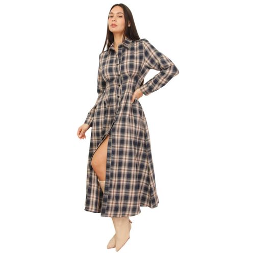 Robes midi Robes - Beige - La Modeuse - Modalova