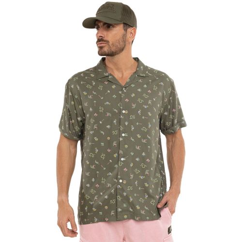 Chemise Chemise fluide manches courtes en viscose imprimée Sum - Von Dutch - Modalova