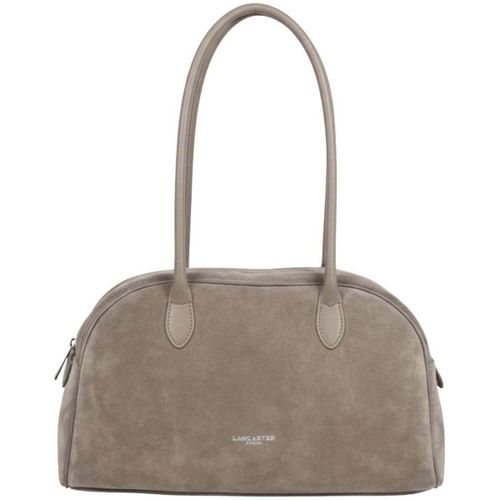 Cabas Sac cabas épaule Zippé Suède Galet Fonce - LANCASTER - Modalova