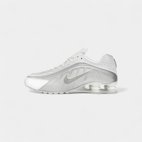 Baskets basses Shox R4 White Bright Crimson Metallic Silver - Nike - Modalova