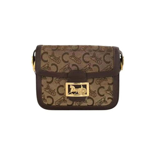 Sac a main Sac à bandoulière Crécy vintage en cuir marron - Céline - Modalova