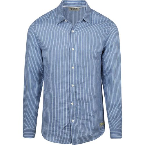 Chemise Scotch Soda Chemise en Lin Rayée Bleue - Scotch & Soda - Modalova
